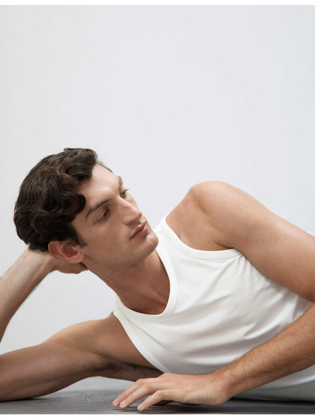 Marks & Spencer Majica brez rokavov iz bombaža Supima® in modala Marks & Spencer bela