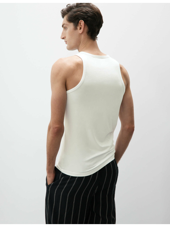 Marks & Spencer Majica brez rokavov iz bombaža Supima® in modala Marks & Spencer bela