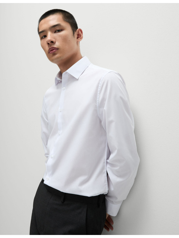 Marks & Spencer Srajca tankega kroja, enostavna za likanje Marks & Spencer bela