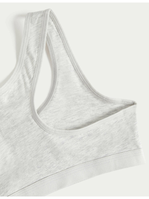 Marks & Spencer Zgornji del majice s kratkimi rokavi iz visokega bombaža, 3 kosi (6-16 let) Marks & Spencer siva