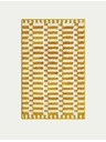 Marks & Spencer Hitrosušeča kopalniška preproga iz mešanice bombaže z geometrijskim motivom Marks & Spencer rumena