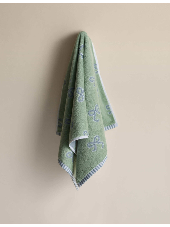 Marks & Spencer Brisača iz čiste bombaže z pentljo Marks & Spencer zelena