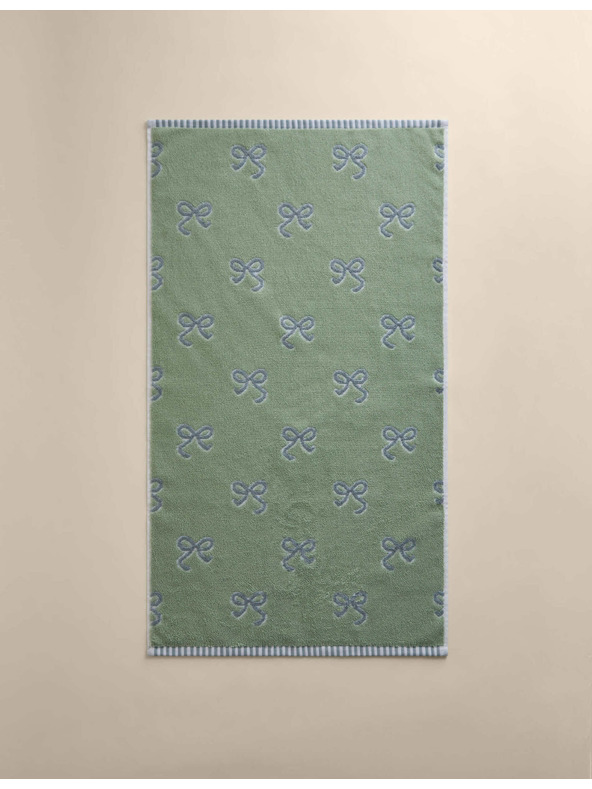 Marks & Spencer Brisača iz čiste bombaže z pentljo Marks & Spencer zelena