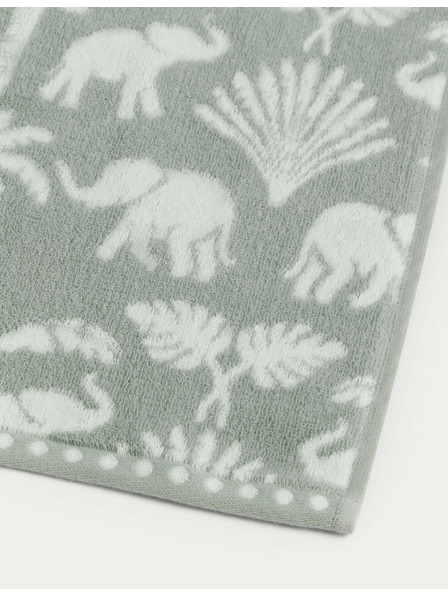 Marks & Spencer Brisača iz čiste bombaže z motivom slona in palm Marks & Spencer zelena