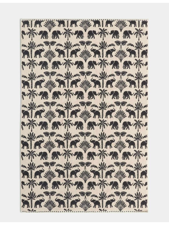 Marks & Spencer Brisača iz čiste bombaže z motivom slona in palm Marks & Spencer siva