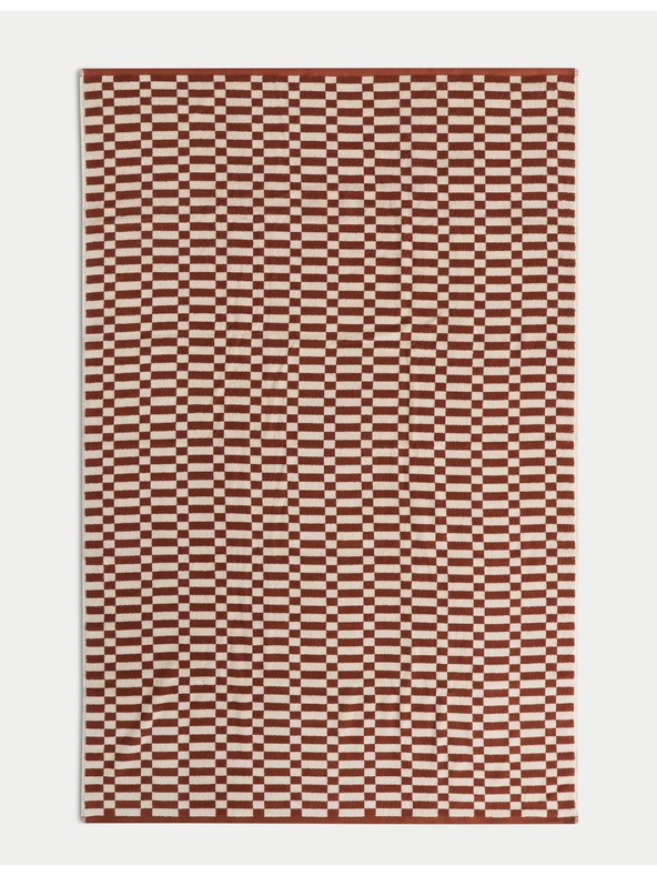 Marks & Spencer Brisača iz čiste bombaže z geometrijskim vzorcem kock Marks & Spencer siva