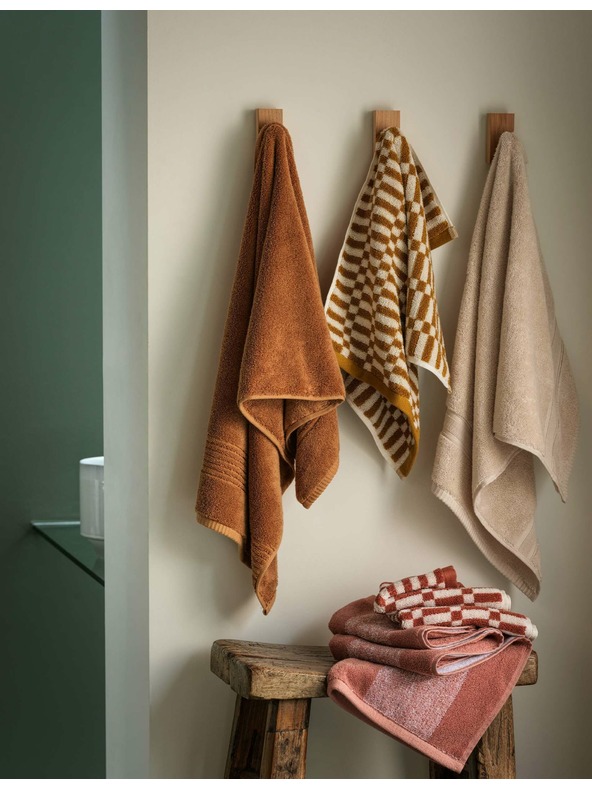 Marks & Spencer Brisača iz čiste bombaže z geometrijskim vzorcem kock Marks & Spencer siva