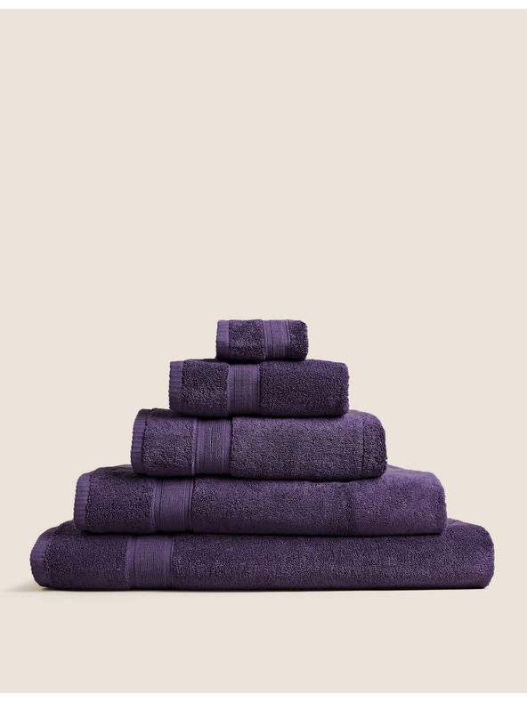 Marks & Spencer Ekstra mehka antibakterijska brisača iz čiste bombaže Marks & Spencer vijolična