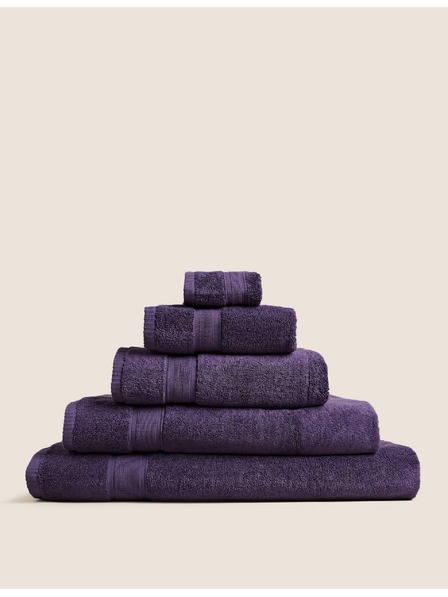 Marks & Spencer Ekstra mehka antibakterijska brisača iz čiste bombaže Marks & Spencer vijolična