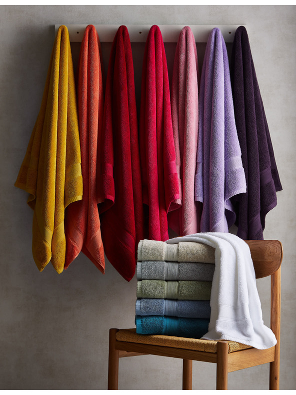 Marks & Spencer Ekstra mehka antibakterijska brisača iz čiste bombaže Marks & Spencer vijolična