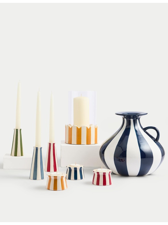 Marks & Spencer Set 3 progastih keramičnih držal za čajne sveče Marks & Spencer večbarven