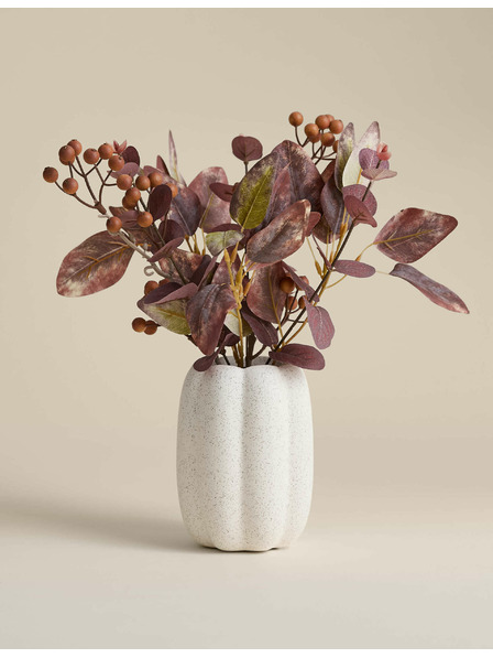 Marks & Spencer Umetna jesenska ureditev v keramičnem lončku Marks & Spencer bela