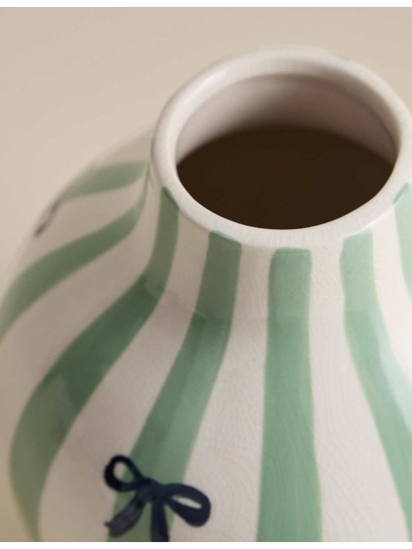 Marks & Spencer Progasta keramična vaza z razpokano glazuro Marks & Spencer zelena