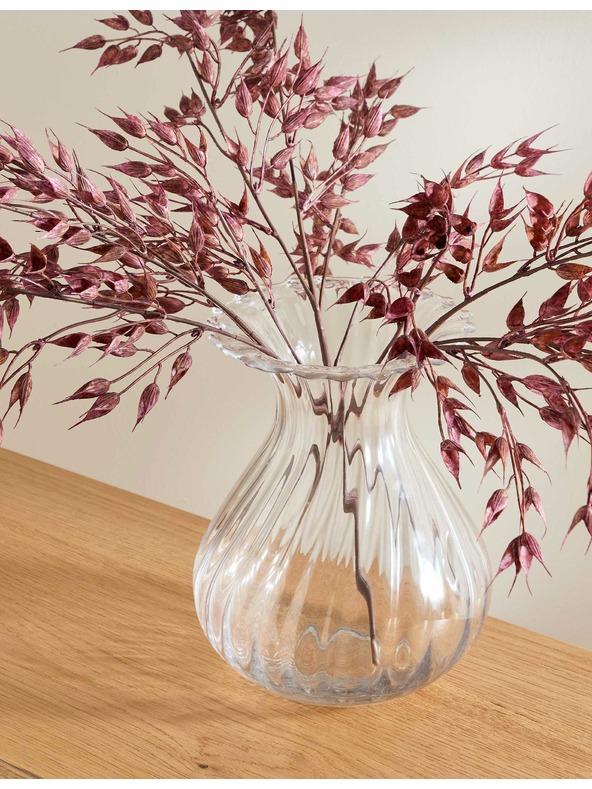 Marks & Spencer Steklena vaza z šopkom Marks & Spencer bežna