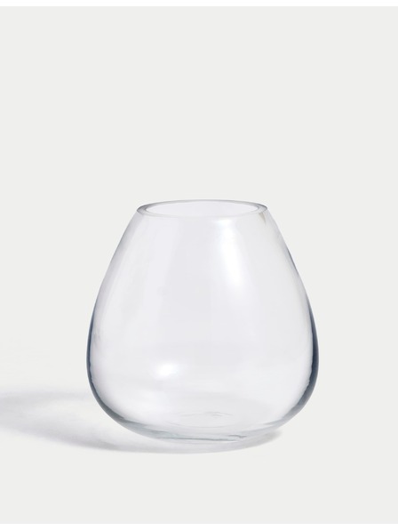 Marks & Spencer Mala steklena vaza v obliki solze Marks & Spencer bež