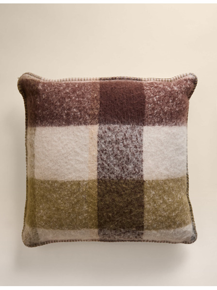 Marks & Spencer Karirasta blazina iz umetne počesane moherne volne Marks & Spencer zelena