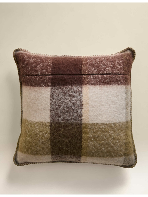 Marks & Spencer Karirasta blazina iz umetne počesane moherne volne Marks & Spencer zelena