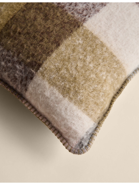 Marks & Spencer Karirasta blazina iz umetne počesane moherne volne Marks & Spencer zelena