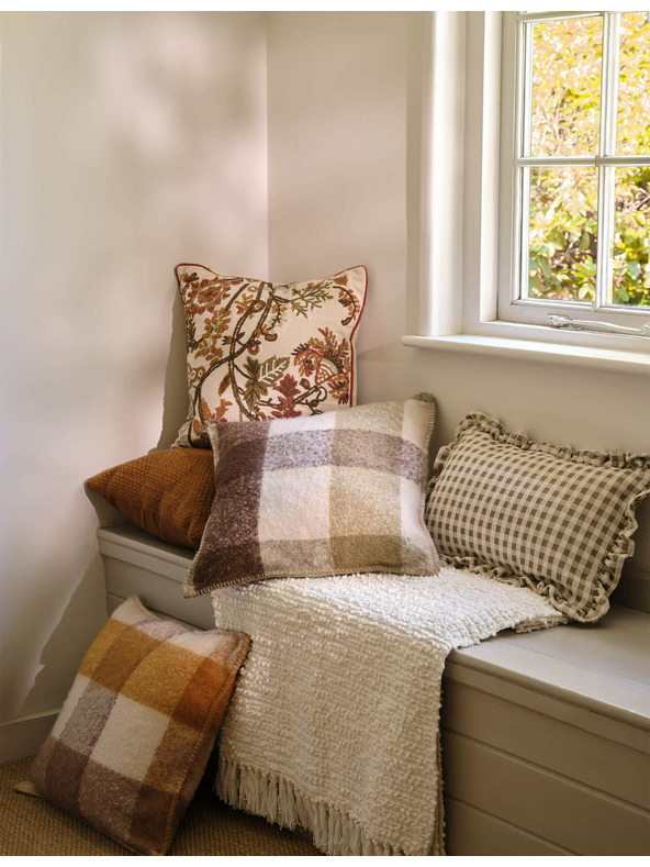 Marks & Spencer Karirasta blazina iz umetne počesane moherne volne Marks & Spencer zelena