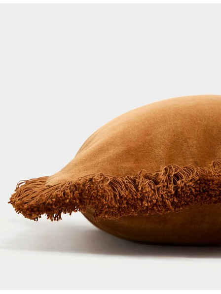 Marks & Spencer Žametni vzglavnik s čipkami, iz čiste bombaže Marks & Spencer rumena