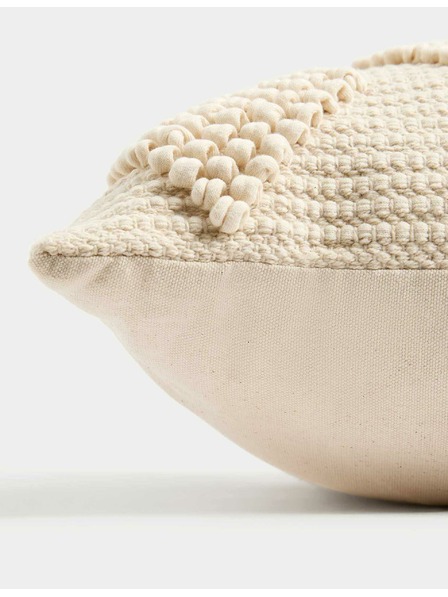 Marks & Spencer Vzglavnik iz čiste bombaže z vezenim in geometrijskim vzorcem Marks & Spencer smetanova