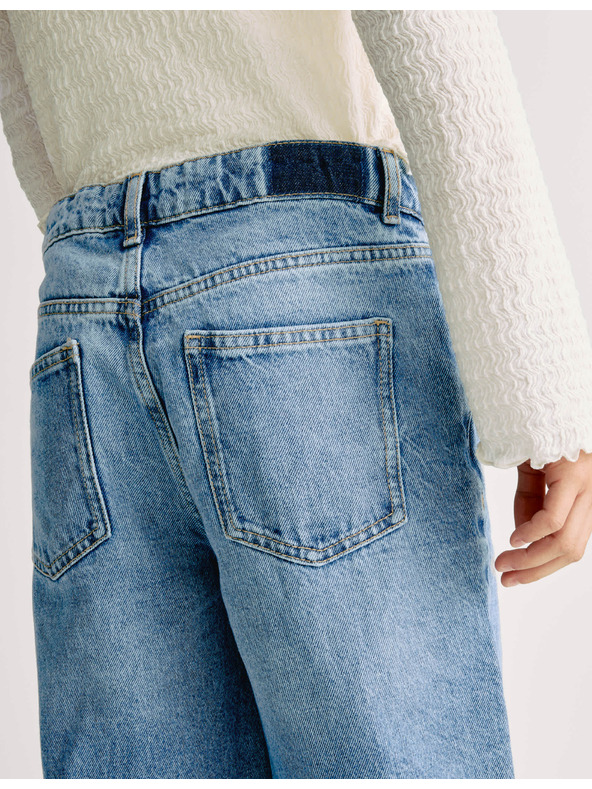 Marks & Spencer Široke kavbojke (6-16 let) Marks & Spencer mornarsko modra