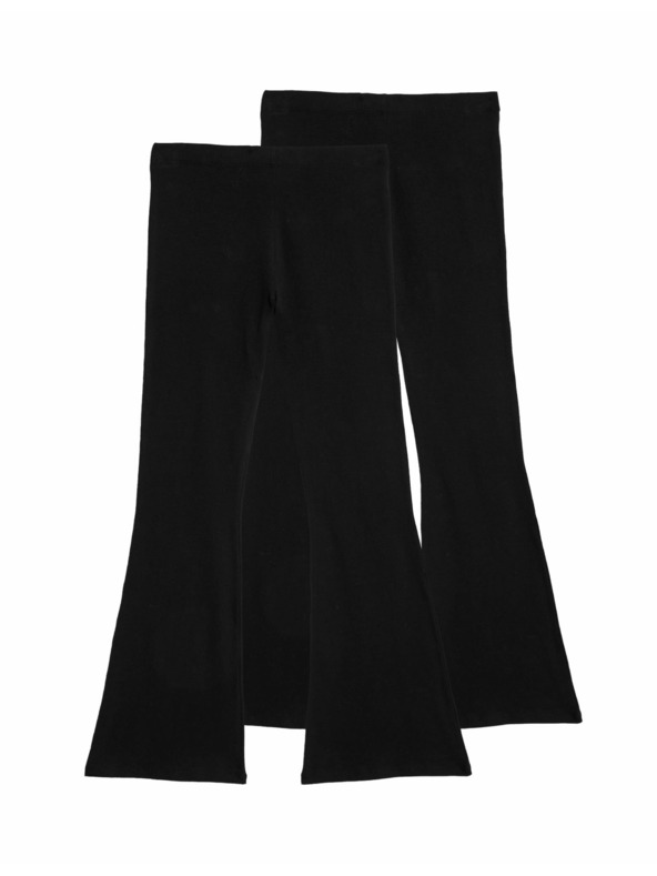 Marks & Spencer Razširjene legice z visokim deležem bombaža (6–16 let), 2 kosa Marks & Spencer črna