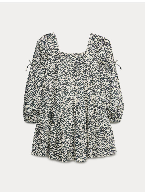 Marks & Spencer Obleka iz čistega bombaža z leoparjimotiskom (6–16 let) Marks & Spencer rjava