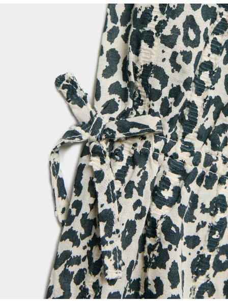 Marks & Spencer Obleka iz čistega bombaža z leoparjimotiskom (6–16 let) Marks & Spencer rjava