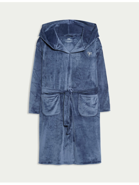 Marks & Spencer Žametni kopalni plašč z kapuco (6-16 let) Marks & Spencer večbarvna