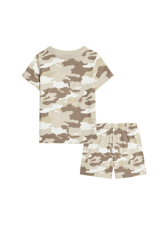 Marks & Spencer Maskirne pižame iz čiste bombaževine (1–16 let) Marks & Spencer bež