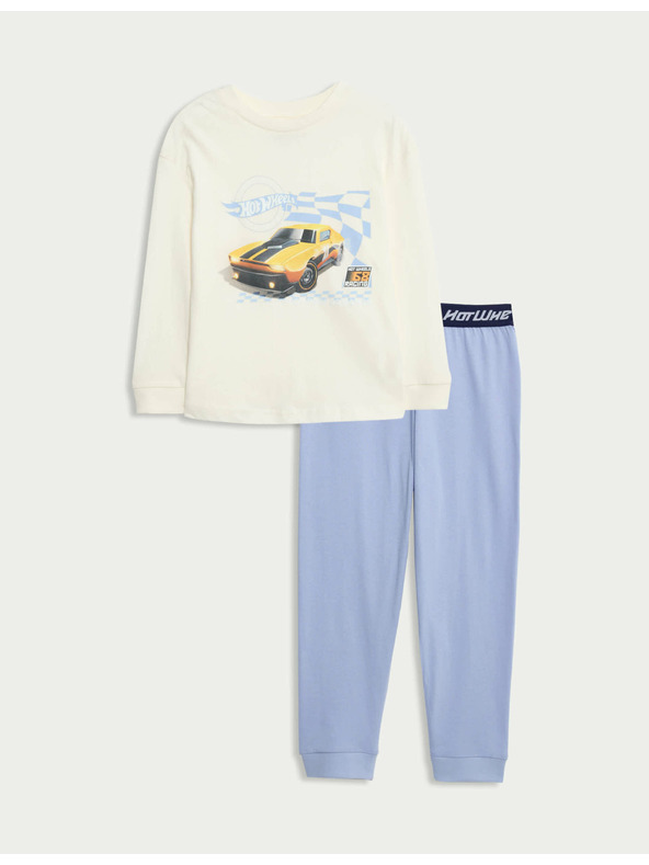 Marks & Spencer Komplet pižame iz čiste bombažne tkanine z motivom Hot Wheels™ (2–8 let) Marks & Spencer modra