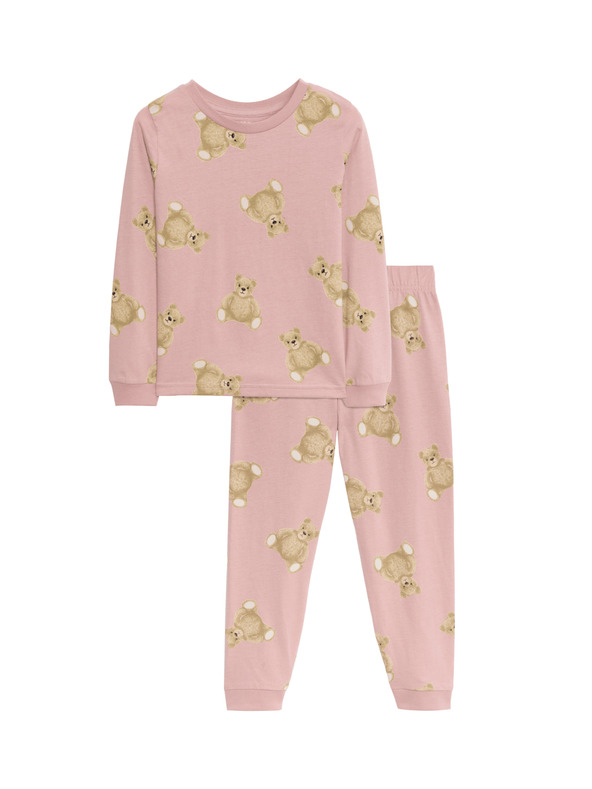 Marks & Spencer Pižama iz čiste bombažne tkanine z motivom Spencer Bear™ (1–16 let) Marks & Spencer rjava