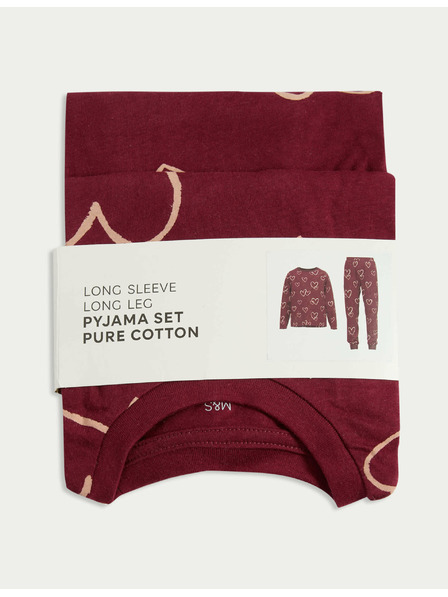 Marks & Spencer Pižama iz čiste bombažne tkanine z motivom src (1–16 let) Marks & Spencer rdeča