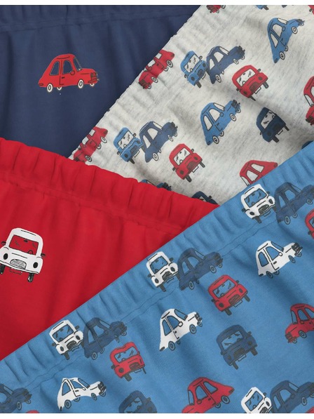 Marks & Spencer Hlačke iz čistega bombaža s potiskom avtomobilov, 7 kosov v paketu (2-8 let) Marks & Spencer večbarvna