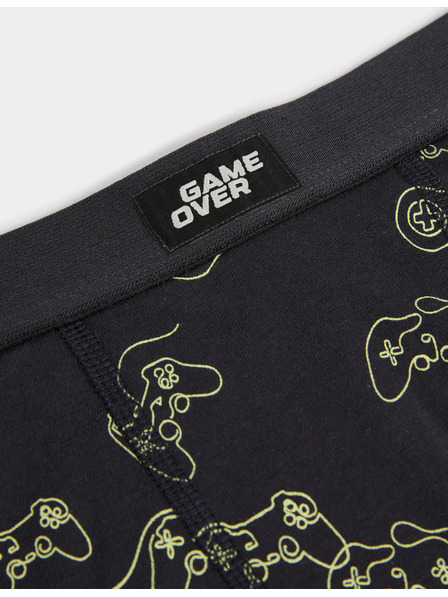 Marks & Spencer Bombažne boksarice z elastiko in motivom iger, 5 kosov v paketu (5-16 let) Marks & Spencer večbarvna