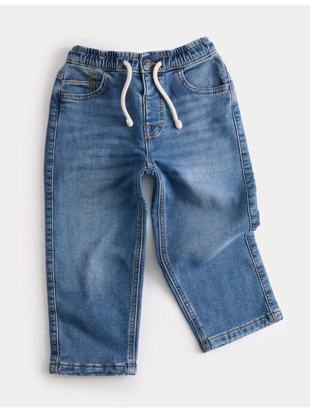 Marks & Spencer Kavbojke z udobnim pasom, ravnimi hlačnicami in visoko vsebnostjo bombaža (2–8 let) Marks & Spencer mornarsko modra