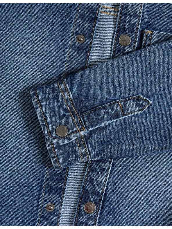 Marks & Spencer Jeans majica iz čiste bombaževine s keprom (2-8 let) Marks & Spencer mornarsko modra