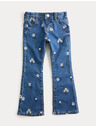 Marks & Spencer Vzorčaste džins hlače (2-8 let) Marks & Spencer mornarsko modra