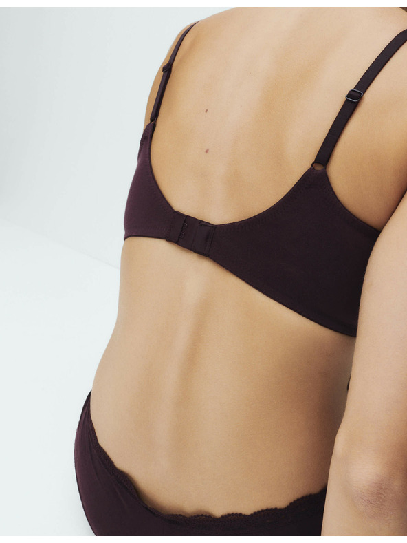 Marks & Spencer Gladka modna halja brez žic, vel. A–E, 3 kosi v paketu Marks & Spencer rjava