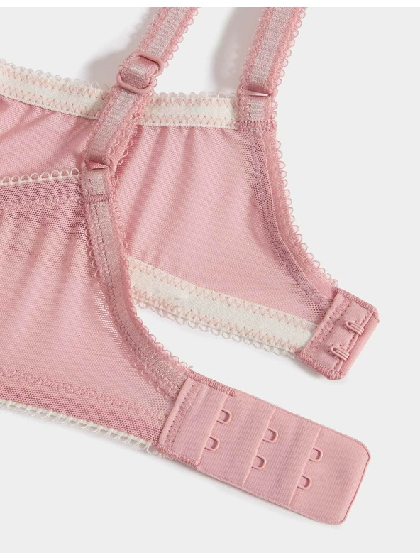 Marks & Spencer Čipkasta modna halja Jasmine, polni modrček, brez žic (A–E) Marks & Spencer roza