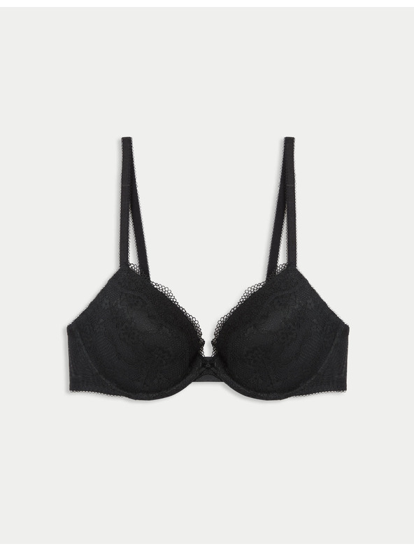 Marks & Spencer Dekolte nedrček z žicami in čipko, vel. A–E Marks & Spencer črna