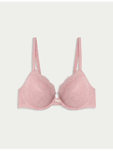 Marks & Spencer Dekolte nedrček z žicami in čipko, vel. A–E Marks & Spencer roza