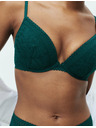 Marks & Spencer Čipkast push-up nedrček z žicami in tehnologijo Flexifit™, vel. A–E Marks & Spencer zelena