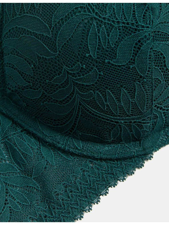Marks & Spencer Čipkast push-up nedrček z žicami in tehnologijo Flexifit™, vel. A–E Marks & Spencer zelena