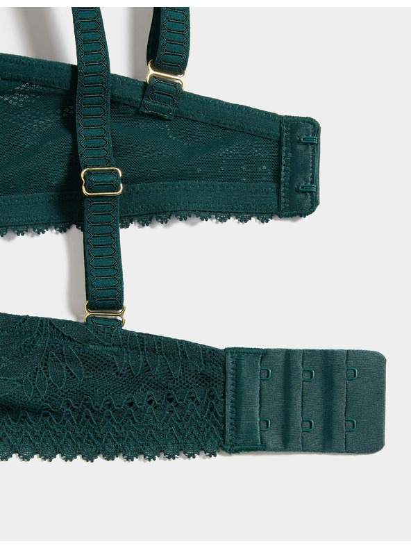 Marks & Spencer Čipkast push-up nedrček z žicami in tehnologijo Flexifit™, vel. A–E Marks & Spencer zelena