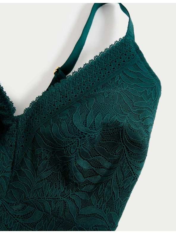 Marks & Spencer Čipkast nedrček brez žic, z učinkom zmanjšanja in tehnologijo Flexifit™ Marks & Spencer zelena