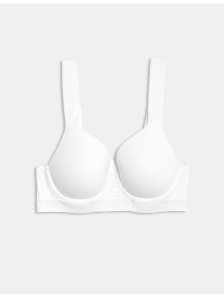 Marks & Spencer Športni hibridni gladek nedrček s srednjo oporo (A–E) Marks & Spencer bela