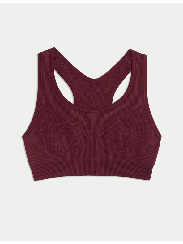 Marks & Spencer Srednje ojačana obojestransko brezšivna športna nedrček Marks & Spencer rdeča