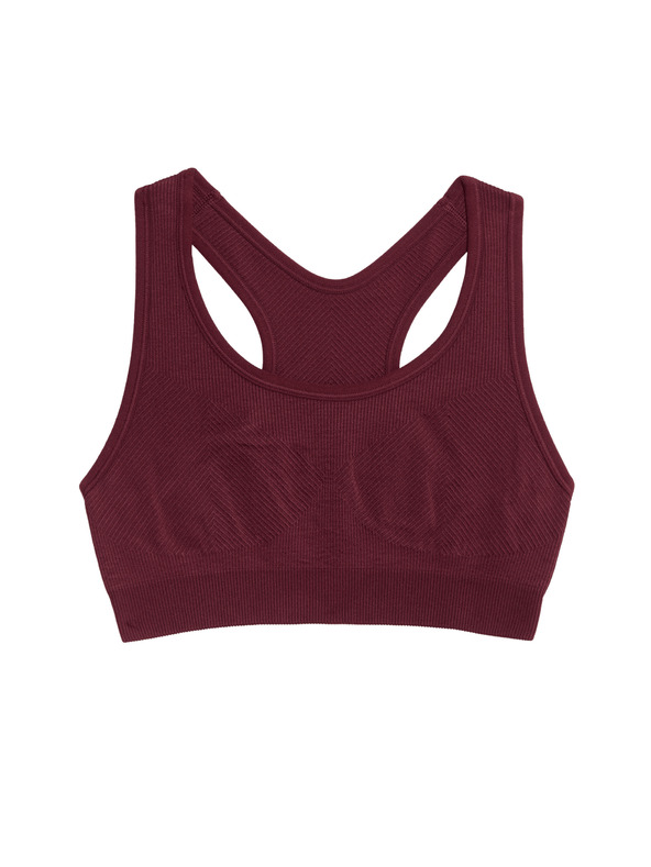 Marks & Spencer Srednje ojačana obojestransko brezšivna športna nedrček Marks & Spencer rdeča